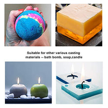 Load image into Gallery viewer, Silicone Resin Molds 5Pcs Resin Casting Molds Including Sphere, Cube, Pyramid, Square, Round with 1 Measuring Cup & 5 Plastic Transfer Pipettes for Resin Epoxy, Candle Wax, Soap, Bowl Mat etc