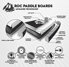 Load image into Gallery viewer, Roc Inflatable Stand Up Paddle Board with Premium sup Accessories & Backpack, Non-Slip Deck, Waterproof Bag, Leash, Paddle and Hand Pump. (Black)