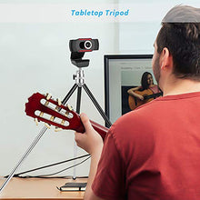 Load image into Gallery viewer, Mini Tripod, 6 inch Extendable Portable Desktop Phone Tripod Stand with Phone Holder, Lightweight Tripod for Cellphone/Webcam/Gopro/Small Camera