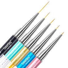 Load image into Gallery viewer, Beetles Nail Art Brushes Set Gel Polish Nail Art Tools Design Pen Painting for Salon at Home DIY Manicure… (Nail Art Set)
