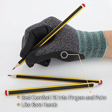 Load image into Gallery viewer, DEX FIT Lightweight Nitrile Work Gloves FN330, 3D Comfort Stretch Fit, Durable Power Grip Foam Coated, Smart Touch, Thin Machine Washable, Black Grey Medium 3 Pairs Pack
