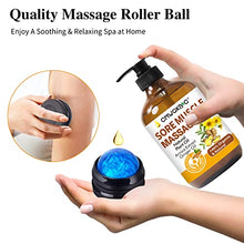 Load image into Gallery viewer, Massage Oil for Massage Therapy Kit,Ginger Oil Lymphatic Drainage-Arnica Sore Muscle Oil Massage &Lavender Oil Relaxing Massage Oils,Massage Kit With Massage Roller Ball Valentines Gifts for Men Women