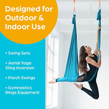 Load image into Gallery viewer, Jungle Gym Kingdom Swing Set Hangers - 4 Heavy Duty Brackets with Locking Snap Hooks for Porch, Patio, Playground - Indoor/Outdoor Hardware & Accessories