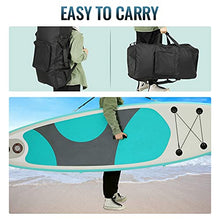 Load image into Gallery viewer, Kicode Inflatable Paddle Board for Adults (6 Inches Thick) Premium Stand Up SUP Accessories & Carry Bag, Waterproof Bag, Non-Slip Deck, Leash, Pump, Waterproof Phone Pouch, Green & Gray