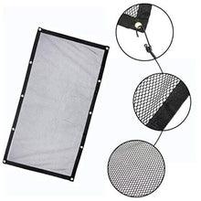 Load image into Gallery viewer, XGao Car Dog Barrier Safety Net Guard Net 45.2”×24.4” Pet Backseat Mesh Universal Stretchable Storage Organizer Nets Cat Disturb Stopper Microgrid for SUV Cars Jeep Truck Vehicle Dogs Pets (Black)