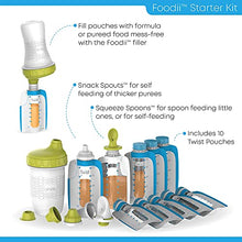 Load image into Gallery viewer, Kiinde Foodii Baby Food Maker System for Homemade Squeeze Pouches with Reusable Spouts, Spoons, Food Storage Pouch Starter Kit for Babies and Toddlers