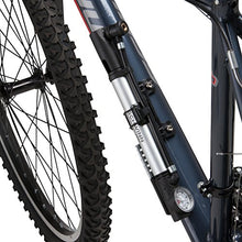 Load image into Gallery viewer, Schwinn Air Sport Pro Foot to Floor Frame Pump with Gauge Fits Schrader and Presta Valve Types, Silver