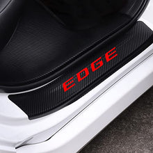 Load image into Gallery viewer, JEYODA Carbon Fiber Vinyl Sticker Car Door Sill Protector Scuff Plate Door Entry Guard For Ford EDGE Car Accessories(red)