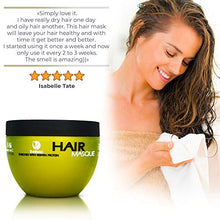 Load image into Gallery viewer, Bellisso Moroccan Argan Oil Hair Mask Deep Conditioner Sulfate Free for Dry or Damaged Hair with Jojoba Kernel Oil Aloe Vera Collagen and Keratin