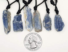 Load image into Gallery viewer, BARBARI Jewelry Raw Blue Kyanite Crystal Necklace | Handmade Gift for Him and Her+ Free Gift Wrap+ Free Gift ! High Quality Natural Rock Healing Gemstone Pendant for Men and Women