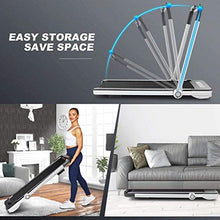 Load image into Gallery viewer, Under Desk Treadmill for Home, 2.25HP Electric Folding Treadmill with Bluetooth Speaker Remote Control & 12 Preset Modes, Walking Jogging Running Exercise Machine for Home Gym,Installation-Free