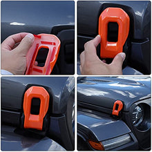 Load image into Gallery viewer, Hoolcar Hood Latch Lock Catch Brackets Cover for 2018-2021 Jeep Wrangler JL JLU & 2020-2021 Gladiator JT, Orange