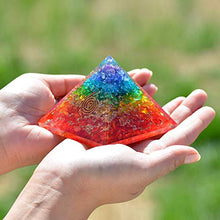 Load image into Gallery viewer, Energy Generator Orgone Pyramid for Emf Protection & Healing- meditation orgonite pyramids/crystal chakra