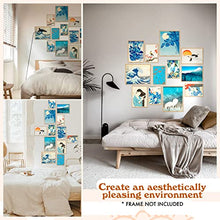 Load image into Gallery viewer, 97 Decor Japanese Wall Art - Japanese Poster - Japanese Room Decor, Japanese Art Prints, The Great Wave Asian Posters, Contemporary Japan Tsunami Pictures for Home Bedroom Decorations (UNFRAMED)