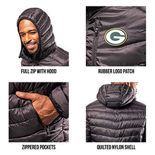 Load image into Gallery viewer, Ultra Game NFL New Orleans Saints Mens Full Zip Puffer Jacket, Black, Medium