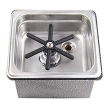 Load image into Gallery viewer, YBB Steaming Pitcher Rinser, Glass Cleaning Rinser for Bar Cafe Pan Dimensions Rinser with Base (7.1" x 6.7" x 4.7")