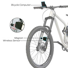 Load image into Gallery viewer, DINOKA Wireless Bike Computer,Multifunction Wireless with Extra Large LCD Backlight Display Bike Speedometer and Odometer with Automatic Wake-up Multifunction Fits All Bikes