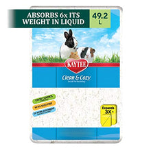 Load image into Gallery viewer, Kaytee Clean & Cozy White Bedding Pet For Guinea Pigs, Rabbits, Hamsters, Gerbils, and Chinchillas, 49.2 Liters