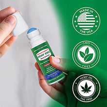 Load image into Gallery viewer, Hemp Emu Roll-on Gel - Made in USA - 3 fl oz - Natural Gel for Discomfort in Knees, Joints and Lower Back - Hemp Oil Extract Gel with Emu Oil & Menthol