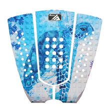 Load image into Gallery viewer, AQUBONA 3 Piece Stomp Pad Surfboard Eva Traction Pad with 3M Adhesive Professional Tail Pad/Applies All Boards - Surfboards, Shortboards, Longboards, Skimboards (sea Turtle)