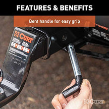 Load image into Gallery viewer, CURT 21510 Trailer Hitch Pin & Clip with Vinyl-Coated Grip, 5/8-Inch Diameter, Fits 2-Inch Receiver