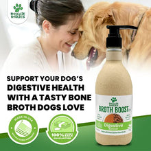 Load image into Gallery viewer, Doggie Dailies Bone Broth for Dogs, 16 FL OZ, Probiotics for Dogs to Support Proper Digestion & Bowel Health, Tasty Chicken Dog Bone Broth Recipe Nourishes Natural Gut Bacteria