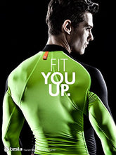 Load image into Gallery viewer, TSLA Men's UPF 50+ Mock Long Sleeve Compression Shirts, Athletic Workout Shirt, Water Sports Rash Guard, Zero Block Top Pixel Camo, X-Small