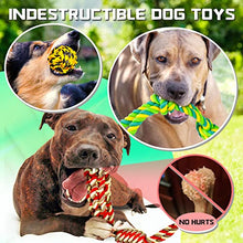 Load image into Gallery viewer, XL Dog Chew Toys for Aggressive Chewers Large Breed, 14 Pack Tough Indestructible Dog Toys for Aggressive Chewers, Durable Puppy Chew Toys for Teething, Heavy Duty Cotton Dog Rope Toys for Large Dogs