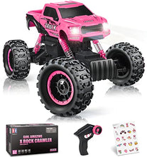 Load image into Gallery viewer, DOUBLE E RC Cars for Girls Newest 1:12 Scale Remote Control Car with Rechargeable Batteries and Dual Motors Off Road RC Trucks, Rc Racing Car Gift for Daughter Kids