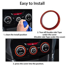 Load image into Gallery viewer, Auovo AC Climate Control Knob Outer Ring Covers Accessories for Forester 2019-2022 Crosstrek 2018-2022 Impreza 2017-2022 Interior for Car Air Condition Switch Volume Control Trim (Orange)