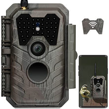 Load image into Gallery viewer, Meidase P90 WiFi Trail Camera, 32MP 1296P, Wide 120° View Angle, H.264 HD Video Game Cameras with Night Vision Motion Activated Waterproof, Phone App