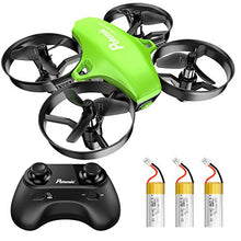 Load image into Gallery viewer, Potensic Upgraded A20 Mini Drone Easy to Fly Even to Kids and Beginners, RC Helicopter Quadcopter with Auto Hovering, Headless Mode, 3 Batteries and Remote Control, Gift Choice for Boys and Girls