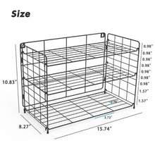 Load image into Gallery viewer, Vidor Adjustable Water Bottle Organizer,3-Tier Wall-Mounted Water Bottle Rack,Tumbler Organizer for Kitchen Cabinets.Suitable for Kitchen Countertops, Cabinets, Pantries, Living Room Storage,Black