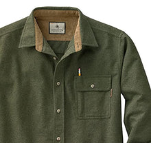 Load image into Gallery viewer, Legendary Whitetails Men's Buck Camp Flannel Shirt, Army, 4X-Large