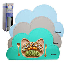 Load image into Gallery viewer, UpwardBaby Suction Toddler Plate and Bowl Set with Suction Placemats Set of 3