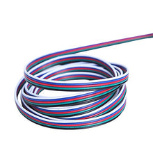 Load image into Gallery viewer, C-able 65.6ft(20m) RGBW Wire Extension Cable with Spool, 12V RGBW 5Pin Led Lights Wires Strip Kit Extend Wire for 5050 3528, with 8PCS RGBW Led Strip Connectors