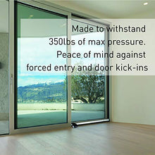 Load image into Gallery viewer, SECURITYMAN 2-in-1 Door Security Bar with Alarm & Sliding Door Stopper Security Bar with 120db Loud Alert Siren - Durable & Rugged Iron, (Protects Against Scratches), White 2021 Model (SECURITYBARS)