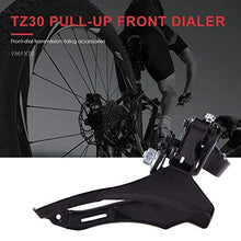 Load image into Gallery viewer, NKLC Front Bike Derailleurs, FD-TZ30 Pull-Down/Pull-Up 18/21 Speed Front Dialer, Bicycle Parts, Bicycle Accessories, Front Derailleur(Pull-Up,Black)