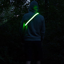 Load image into Gallery viewer, LED Reflective Belt - USB Rechargeable - High Visibility Gear for Running, Walking & Cycling - Fits Women, Men & Kids - Fully Adjustable & Lightweight - Safer Than a Reflective Vest - Green, Red, Blue