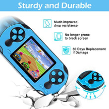 Load image into Gallery viewer, TaddToy 16 Bit Handheld Game Console for Kids Adults, 3.0'' Large Screen Preloaded 230 HD Classic Retro Video Games with USB Rechargeable Battery & 3 Game Cartridges for Birthday Gift for Kids 4-12