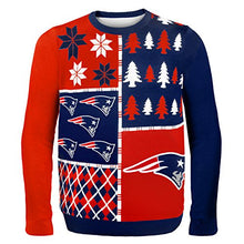 Load image into Gallery viewer, NFL New England Patriots BUSY BLOCK Ugly Sweater, X-Large