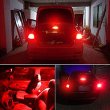 Load image into Gallery viewer, Phinlion 912 921 Red LED Center High Mount Stop Light Bulbs High Power 4014 24-SMD Chipsets 906 922 Bulb for 3rd Brake Light Replacement