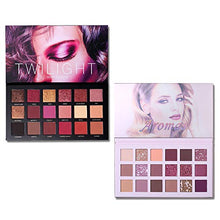Load image into Gallery viewer, 2Pcs UCANBE Twilight Dusk + Aromas Nude Eyeshadow Palette Makeup Set, Matte Shimmer Glitter Pressed Pearl All Highly Pigmented Blending Powder, Natural Velvet Texture Eye Shadow Kit