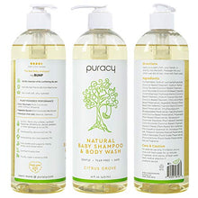 Load image into Gallery viewer, Puracy Baby Shampoo & Body Wash (Two-Pack)- Natural, Fragrance-Free Baby Body Wash For Sensitive Skin- 2 16-Ounce Bottles of Plant-Based Baby Wash And Shampoo For Daily Use