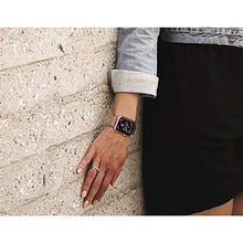 Load image into Gallery viewer, jwacct Bands Compatible for Apple Watch 38mm 40mm, Adjustable Magnetic Stainless Steel Bracelet Mesh Strap Sport Loop for Women/Men iWatch Series 6/5/4/3/2/1 and SE, Pink Gold