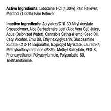 Load image into Gallery viewer, Baker’s Best Pain Relief Cream with Hemp Seed Oil | Maximum Strength 4% Lidocaine Cream for Knee Pain, Muscle Soreness, Stiffness, Sprains, and Strains | Contains Lidocaine and Menthol