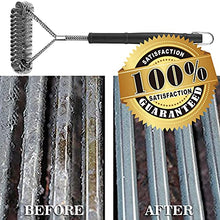 Load image into Gallery viewer, GRILLART Grill Brush Bristle Free & Wire Combined BBQ Brush - Safe & Efficient Grill Cleaning Brush- 17" Grill Cleaner Brush for Gas /Porcelain/Charbroil Grates - BBQ Accessories Gifts for Men