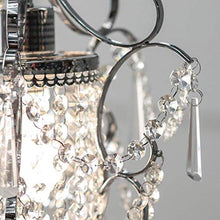 Load image into Gallery viewer, Whse of Tiffany RL4025 Jess Crystal Chandelier, 1 11" x 15", Chrome, 11"