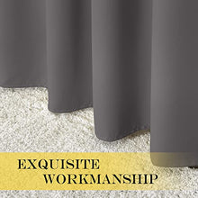 Load image into Gallery viewer, NICETOWN Patio Sliding Door Curtain - Wide Blackout Curtains, Keep Warm Draperies, Grey Sliding Glass Door Drapes (Gray, 100 inches W x 84 inches L)