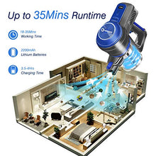 Load image into Gallery viewer, NEQUARE Cordless Vacuum Cleaner 18KPa Super Suction Pet Hair Eraser 4 in 1 Cordless Stick Vacuum Convenient& Easy Empty Dirt Bin 35Min Long-Lasting Lightweight& Versatile with Multiple Brush for Home